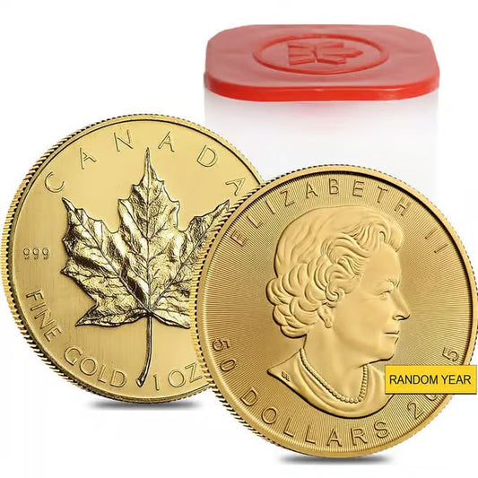 1 oz Canadian Gold Maple Leaf coin obverse