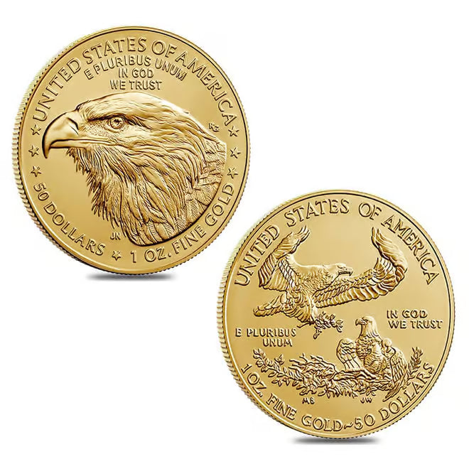 1 oz Gold American Eagle coin reverse
