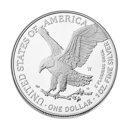 Proof Silver American Eagle reverse