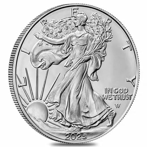 2025 1 oz Silver American Eagle BU obverse